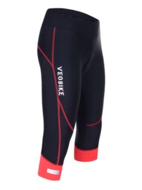 Veobike 3/4 length padded biking capri pants